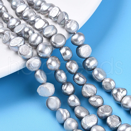 Natural Cultured Freshwater Pearl Beads Strands PEAR-N014-08J-1