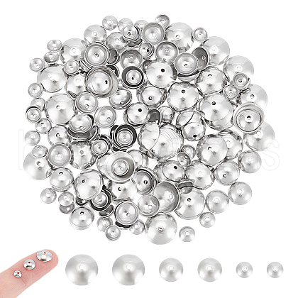 Unicraftale 304 Stainless Steel Bead Caps STAS-UN0061-25-1
