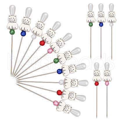 50Pcs 5 Colors Iron Head Pins DIY-AB00031-1