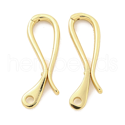 Rack Plating Brass Keychain Clasps KK-Q814-17G-1