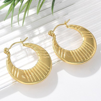 304 Stainless Steel Hoop Earrings for Women EJEW-L296-042G-1