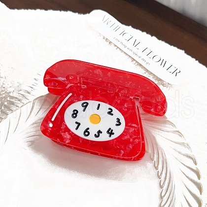 Cellulose Acetate(Resin) Claw Hair Clips PW-WG24944-03-1