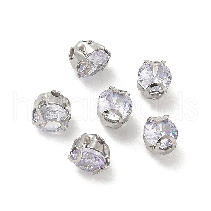 Round Stainless Steel Prong Settings STAS-M104-01J-1