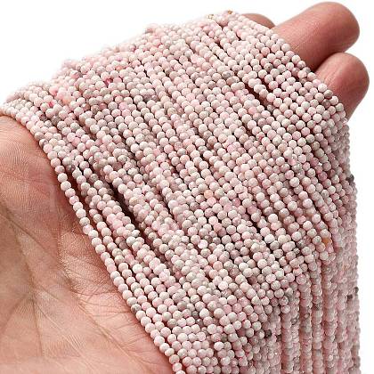 Natural Pink Opal Beads Strands G-RM2025-20-2mm-1