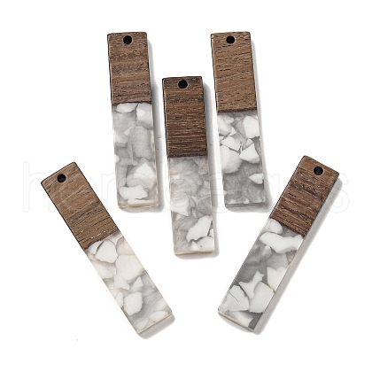 Resin and Walnut Wooden Pendants FIND-B042-20D-1