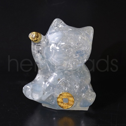 Resin Craft Display Decorations DJEW-PW0021-29G-27-1