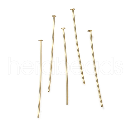 Brass Flat Head Pins KK-H502-01E-G-1