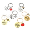 Alloy Enamel & 201 Stainless Steel Keychain KEYC-YW00091-01-2