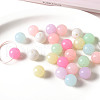 Opaque Acrylic Beads OACR-H038-09-1