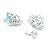 Brass Glass Box Clasps KK-B125-01S-01-2