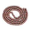 Baking Painted Pearlized Glass Pearl Round Bead Strands HY-Q003-6mm-92-3
