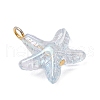 Transparent Acrylic Pendants PALLOY-JF03994-02-4