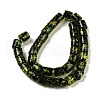 Handmade Dichroic Foil Glass Beads Strands DICH-U001-09D-2