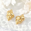304 Stainless Steel Conch Stud Earrings EJEW-M073-14G-01-2