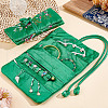 GOMAKERER 2Pcs Retro Rectangle Silk Zipper Roll Pouches ABAG-GO0001-02D-4