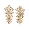 Brass Micro Pave Cubic Zirconia Pendants KK-S531-14G-B-1