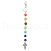 Crucifix Cross & Heart Alloy Pendant Decorations HJEW-JM01541-1