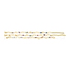 Star & Moon Brass Link Bracelets for Woman BJEW-S157-01G-4