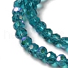 Electroplate Transparent Glass Beads Strands EGLA-A035-T3mm-L12-3