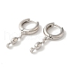 Rack Plating Brass Hoop Earrings EJEW-B062-45P-2