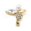 Alloy Rhinestone Pendants FIND-U026-03G-2