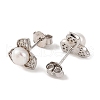 Mother's Day Jewellery 925 Sterling Silver Flower Stud Earrings EJEW-C115-05P-2