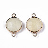 White Jade Links Connectors G-N326-86A-18-2