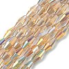Transparent Electroplate Glass Beads Strands GLAA-K064-05A-AB04-1