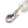 Acrylic Imitation Pearl Beaded Angel Pendant Decorations X1-HJEW-JM00741-5