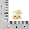 Brass Micro Pave Cubic Zirconia Pendants KK-Z101-06G-04-3