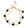 Natural Obsidian Bracelets BJEW-D330-01G-03-4