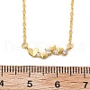 925 Sterling Silver Micro Pave Clear Micro Pave Cubic Zirconia Multi Heart Pendant Necklaces for Women NJEW-D315-01G-5