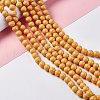 Painted Glass Bead Strands DGLA-S071-8mm-22-2