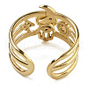 Synthetic Turquoise Finger Rings RJEW-U027-07G-03-3