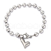 304 Stainless Steel Bracelets BJEW-M001-01P-04-1