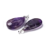 Natural Amethyst Pendants X-G-D084-01P-B03-3