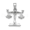 Non-Tarnish 304 Stainless Steel Pendants STAS-D165-14P-09-2