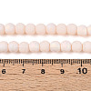 Frosted Opaque Glass Beads Strands GLAA-T032-P6mm-MBB09-4