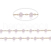 Brass Handmade Faceted Glass Beaded Chains CHC-F012-03A-2
