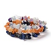 Chip Natural Gemstone Beaded Stretch Bracelets Sets X-BJEW-JB05700-1