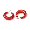 Ring Acrylic Stud Earrings EJEW-P251-34-3