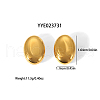 Fashion Oval Stainless Steel Stud Earrings for Women BL8928-3-2