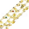 Handmade Eco-friendly Brass Flat Round & Cable Chains CHC-E023-12G-1