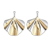 304 Stainless Steel Pendants STAS-L290-53B-GP-1