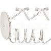Dot Stripe Cotton Ribbons SRIB-WH0011-050-1