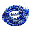 Drawbench & Baking Painted Glass Beads Strands GLAA-S176-17-3