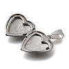 316 Stainless Steel Locket Pendants STAS-C123-02C-P-2