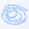 Electroplate Glass Beads Strands EGLA-A034-J6mm-B02-2