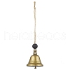 Iron Bell Pendant Decorations HJEW-JM02178-02-4