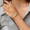 Stainless Steel Cuff Bangles for Women PW-WG11116-01-2